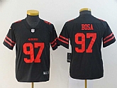 Youth Nike 49ers 97 Nick Bosa Black 2019 NFL Draft First Round Pick Vapor Untouchable Limited Jersey,baseball caps,new era cap wholesale,wholesale hats